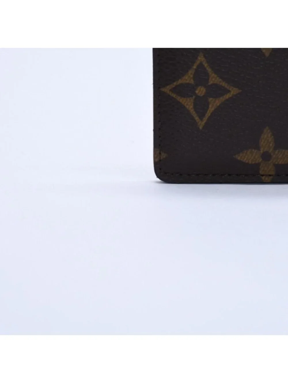 Louis Vuitton Porte Cartes Simple Card Case Monogram Canvas Brown